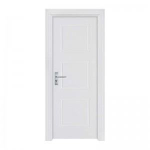 จีนราคาถูกห้องนอนประตูไม้ประตูหลักสีขาวโรงงานเต้าเสียบป้องกันเสียง commercia